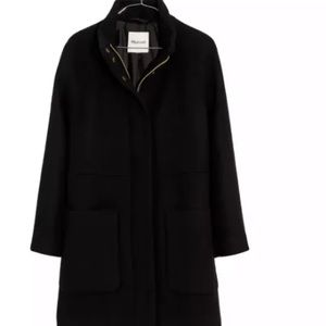 Madewell Estate Cocoon Coat Black